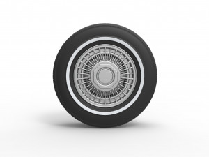 Wire wheel 3 scale 1 to 10 Model Cetak 3D