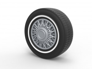 Wire wheel 4 scale 1 to 10 Model Cetak 3D