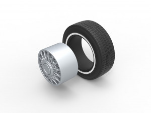 Wire wheel 4 scale 1 to 10 3D Baskı Modeli