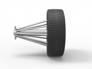 Slab wheel scale 1 to 10 3D-printmodel