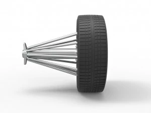 Slab wheel scale 1 to 10 3D Print Model