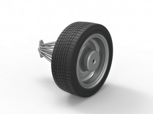 Slab wheel scale 1 to 10 3D-printmodel