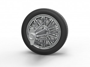 Slab wheel scale 1 to 10 3D-printmodel