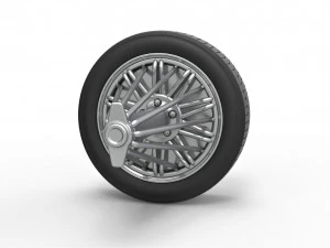 Slab wheel scale 1 to 10 3D Print Model