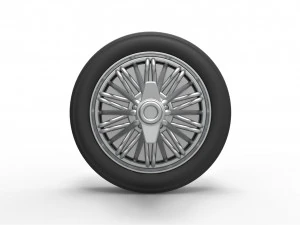 Slab wheel scale 1 to 10 3D Print Model