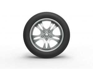 Car wheel 5 scale 1 to 10 3Dプリントモデル