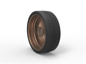 Wire wheel 5 scale 1 to 10 3Dプリントモデル