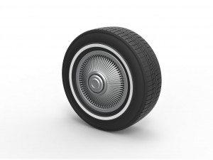 Car wheel 6 scale 1 to 10 3Dプリントモデル