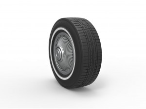 Car wheel 6 scale 1 to 10 3Dプリントモデル