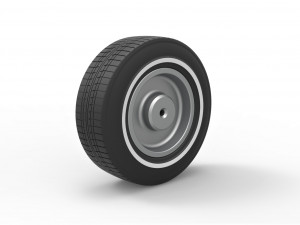 Car wheel 6 scale 1 to 10 3Dプリントモデル