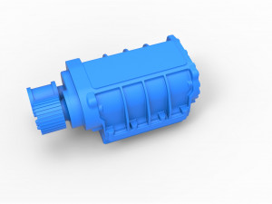 Supercharger scale 1 to 25 3D 프린트 모델