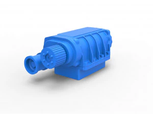 Supercharger scale 1 to 25 3D Print Model