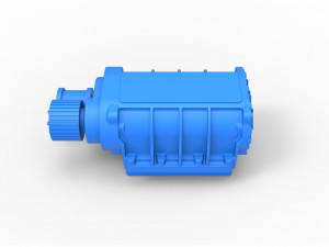 Supercharger scale 1 to 25 3D 프린트 모델