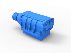 Supercharger scale 1 to 25 3D 프린트 모델