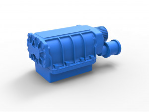 Supercharger scale 1 to 25 3D 프린트 모델