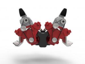 Double engine v8 version 2 3D 模型