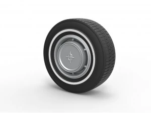 Autowiel 7 schaal 1 t/m 10 3D printmodel