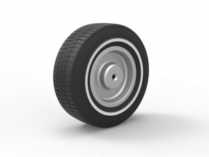 Car wheel 7 scale 1 to 10 3D Print Model
