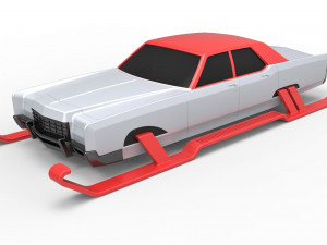 Car of Santa scale 1 to 25 3D Print Model