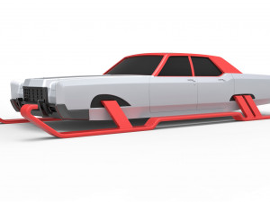 Car of Santa scale 1 to 25 Model Cetak 3D