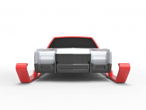 Car of Santa scale 1 to 25 Model Cetak 3D
