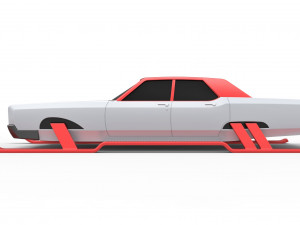 Car of Santa scale 1 to 25 Model Cetak 3D