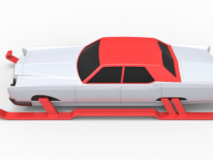 Car of Santa scale 1 to 25 Model Cetak 3D