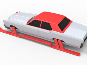 Car of Santa scale 1 to 25 Model Cetak 3D
