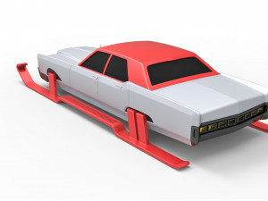 Car of Santa scale 1 to 25 Model Cetak 3D