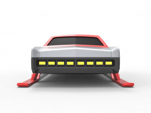 Car of Santa scale 1 to 25 Model Cetak 3D