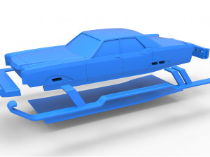 Car of Santa scale 1 to 25 Model Cetak 3D