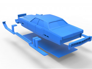 Car of Santa scale 1 to 25 Model Cetak 3D