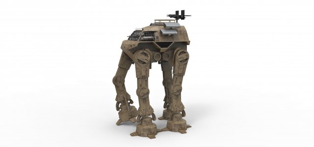 Concept walker for zombie apocalypses 3D Model .c4d .max .obj .3ds .fbx .stl .blend 