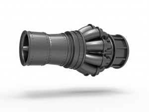 Jet engine key fob 3D 프린트 모델