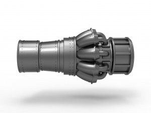 Jet engine key fob 3D 프린트 모델