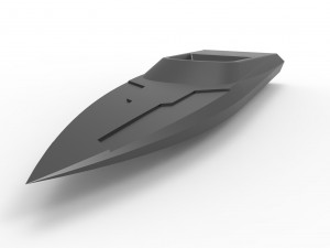 Speed boat key fob 3D Print Model