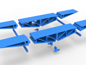 Bridge for diecast rc cars scale 1 to 10 Modèles 3D en vedette