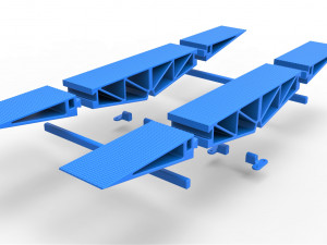 Bridge for diecast rc cars scale 1 to 10 Modèles 3D en vedette