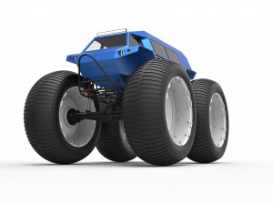 Fat mud truck v2 3D Модель