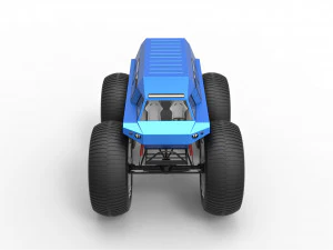 Fat mud truck v2 3D Model