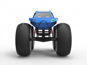 Fat mud truck v2 3D Model