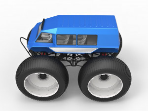 Fat mud truck v2 3D Модель