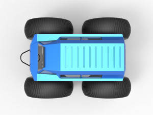 Fat mud truck v2 3D Модель
