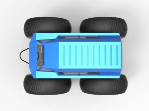 Fat mud truck v2 3D Model