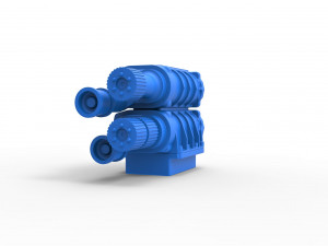 Double supercharger scale 1 to 25 3D Baskı Modeli