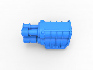 Double supercharger scale 1 to 25 3D Baskı Modeli