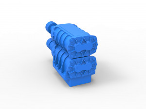 Double supercharger scale 1 to 25 3D Baskı Modeli