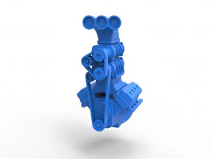 Engine V8 with double supercharger scale 1 to 25 3D Print Model