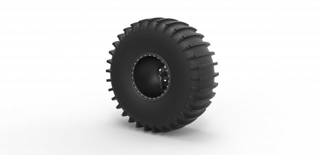 Wheel from atlas atv 3D Model .c4d .max .obj .3ds .fbx .stl .blend 