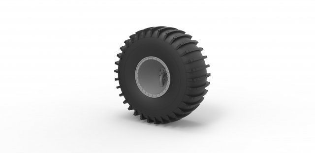 Wheel from atlas atv scale 1 to 20 3D Print Model .c4d .max .obj .3ds .fbx .stl .blend 